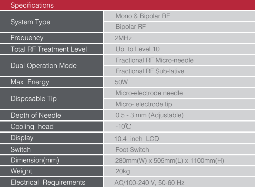 High Technology Safely Treat All Skin Types Fractional Rf Radiofrequency Microneedling Beauty Equipment